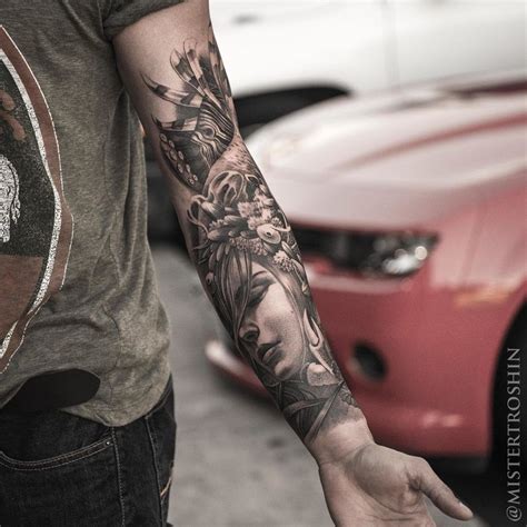 Tatouage Bras Bras complet floral tatouage | Tattoo bras complet, Tatouage, Bras